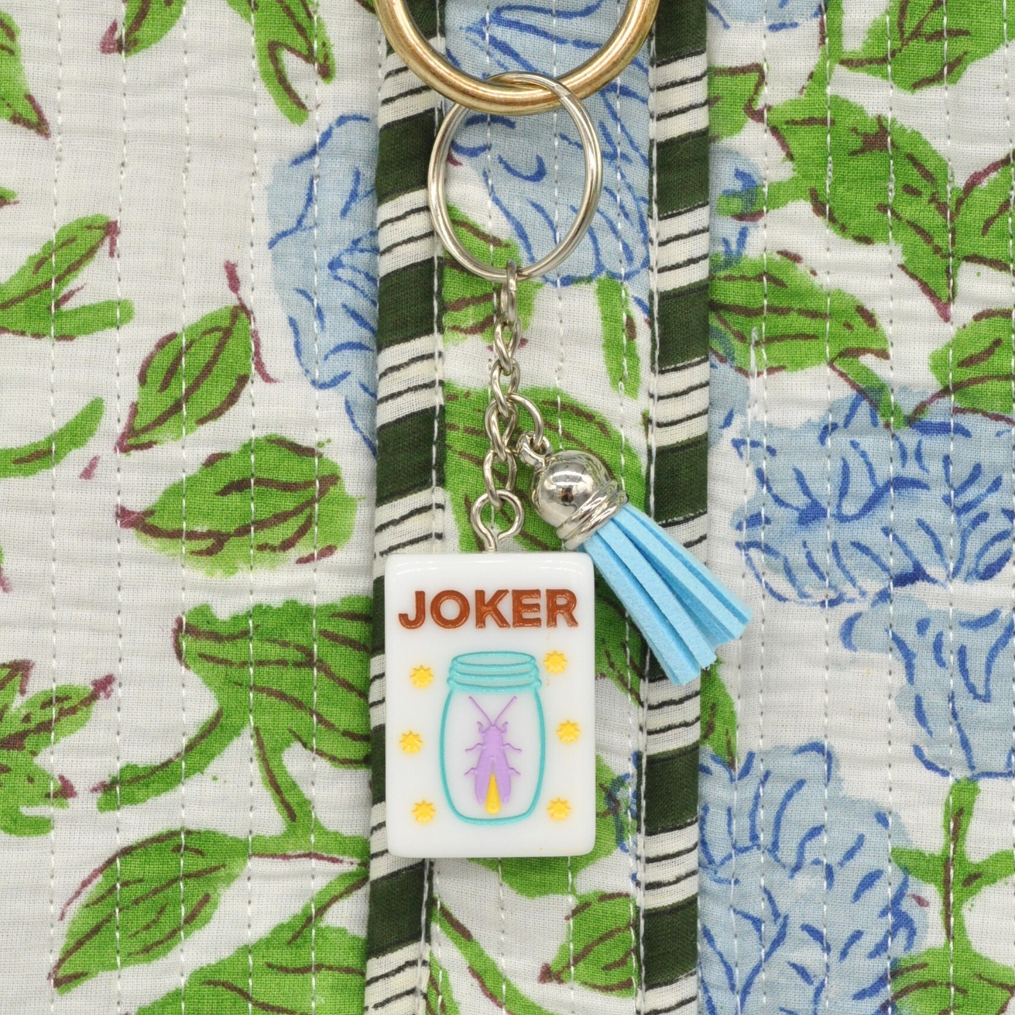Mahjong Tile Keychain Firefly Joker