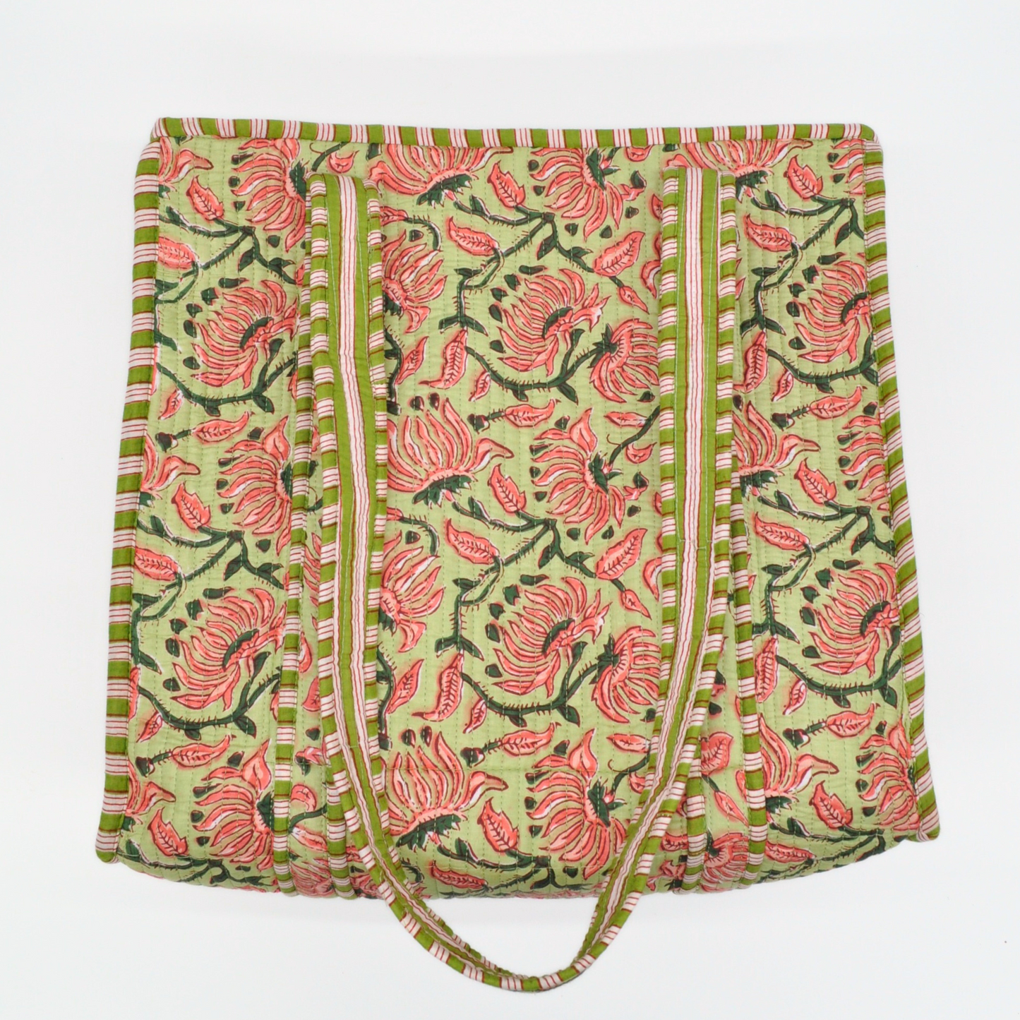 Spider Mums & Smilax Floral Mahjong Tote