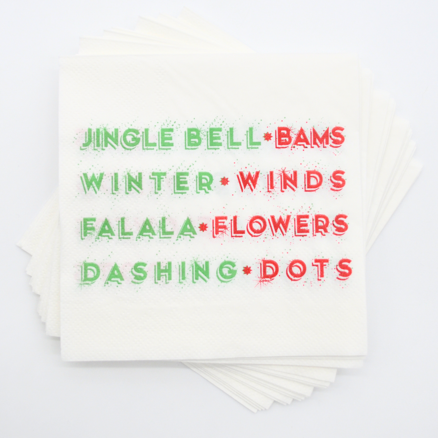Merry Mahjong Festive Cocktail Napkins
