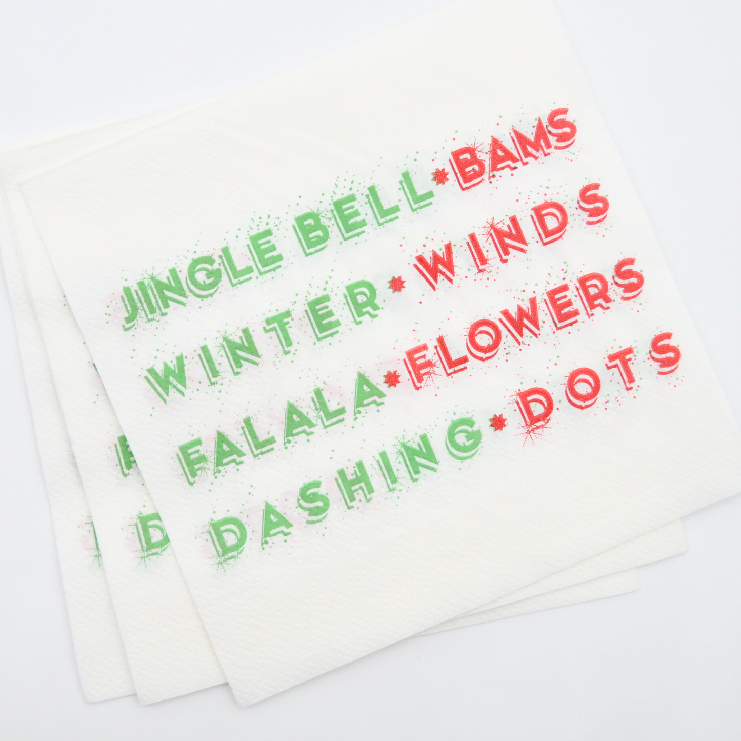 Merry Mahjong Festive Cocktail Napkins