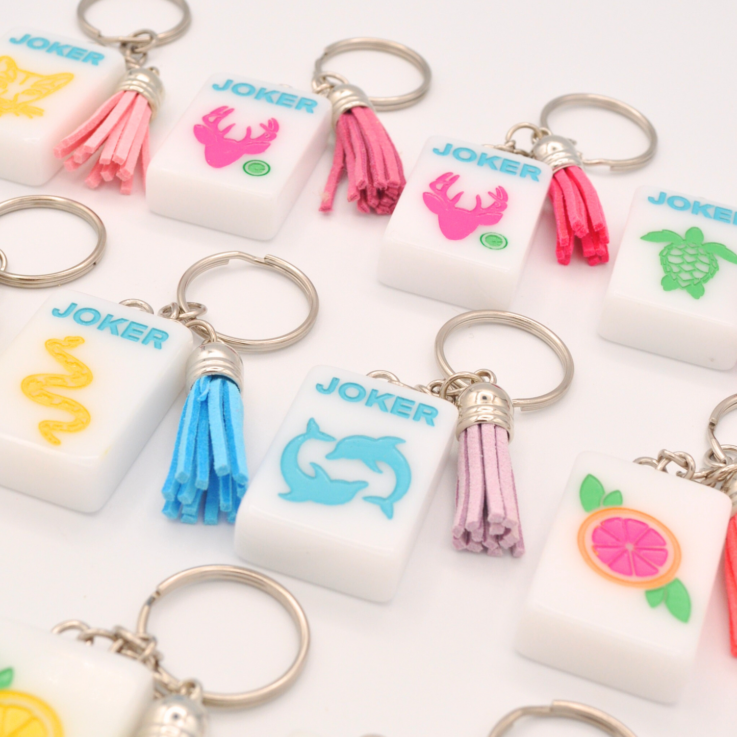 Mahjong Tile Keychains (Florida, Sunshine Tiles)