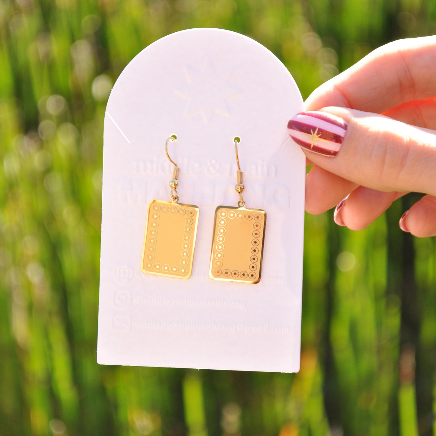 Sparkling Soap Earrings