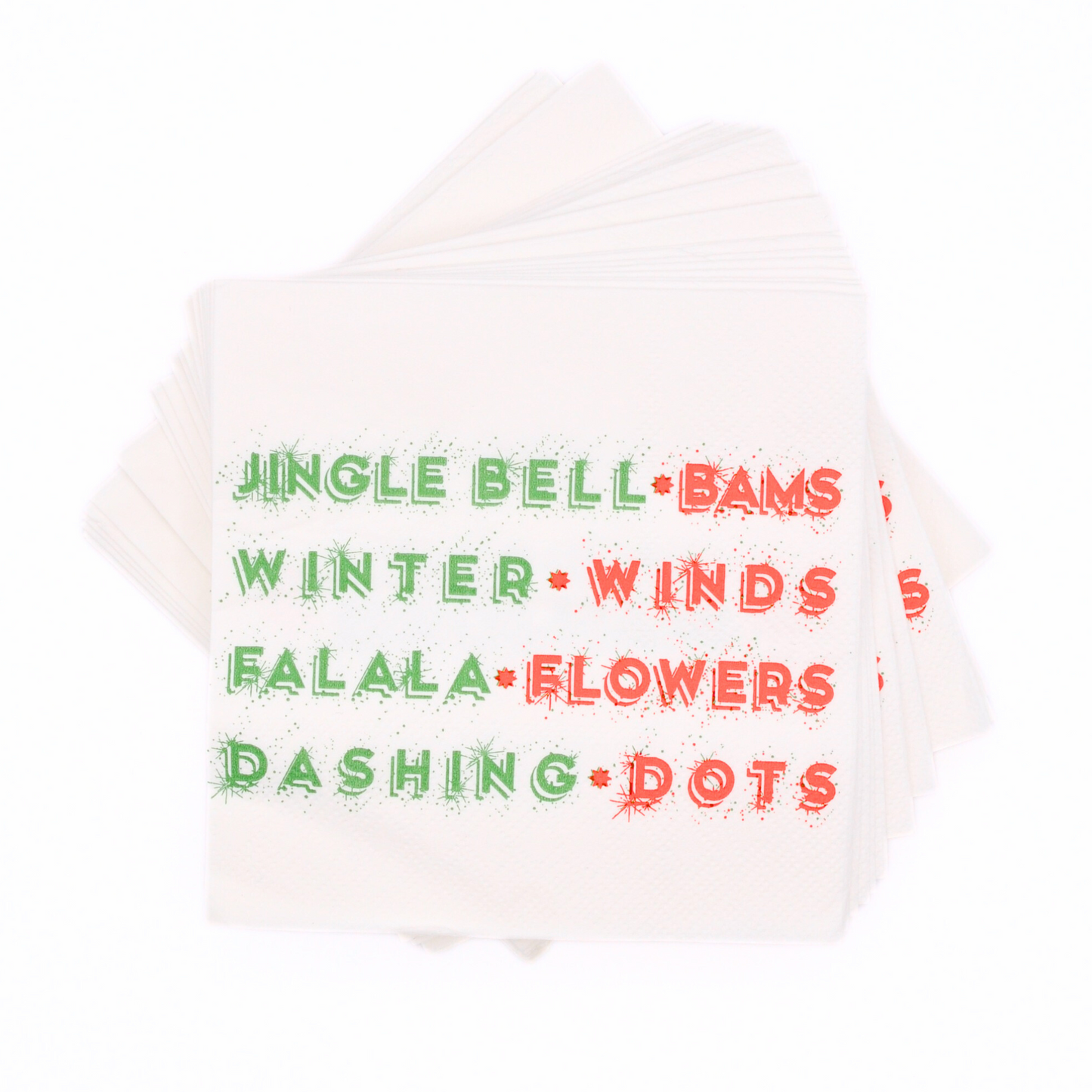 Merry Mahjong Festive Cocktail Napkins