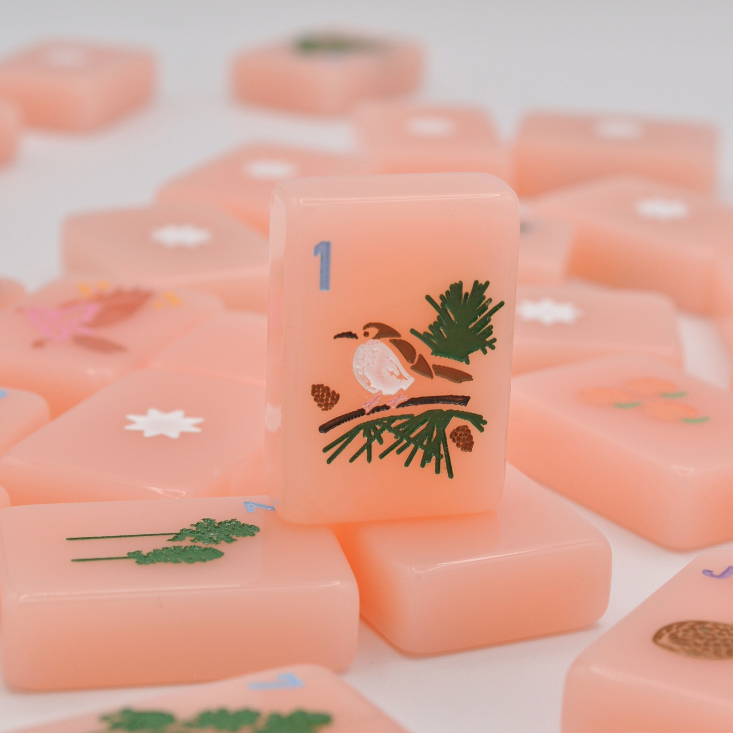 Peach & Pine Tiles- A Georgia Inspired Mahjong Set (PREORDER)