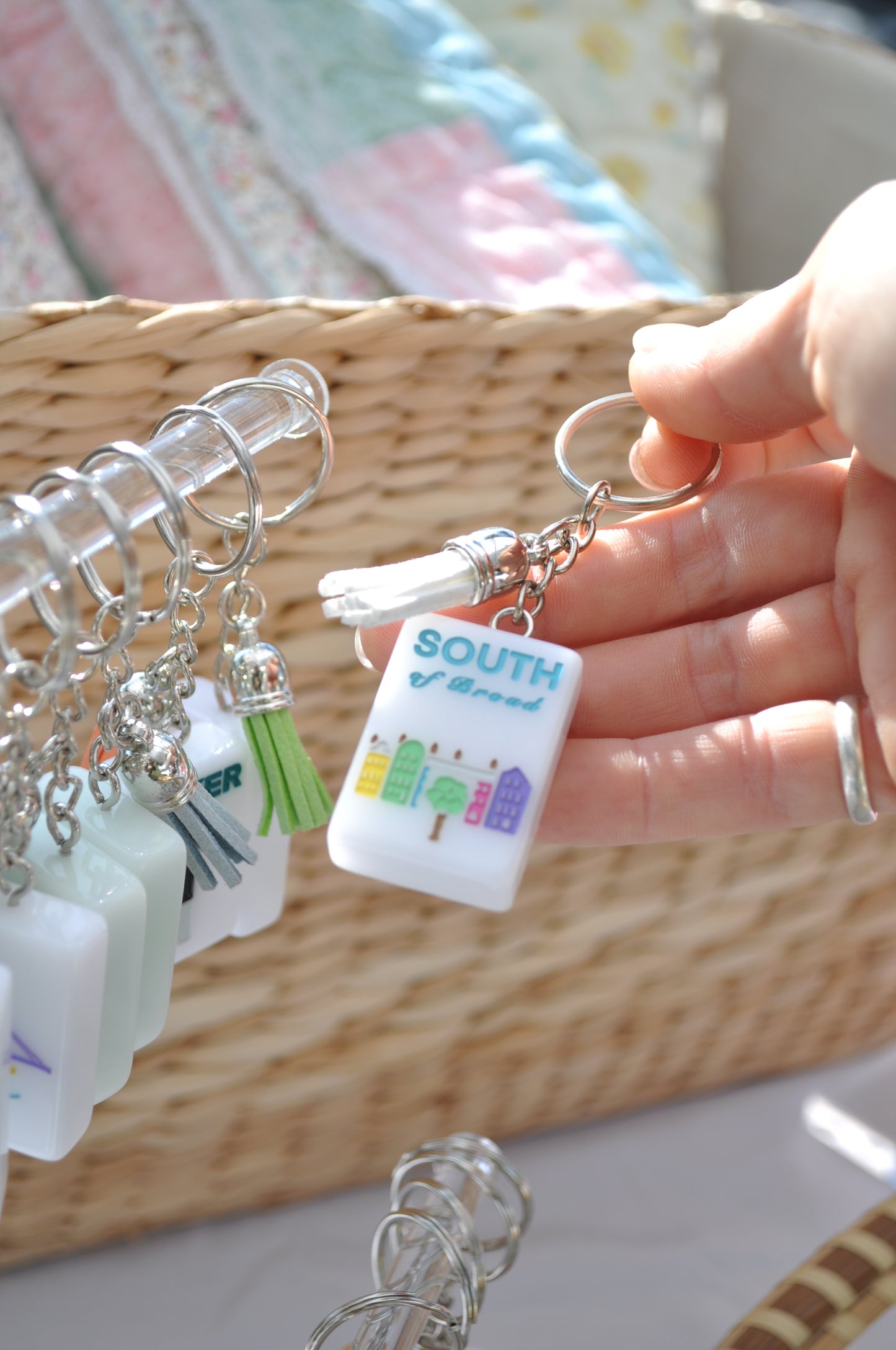 Mahjong Tile Keychains (Charleston Tiles)