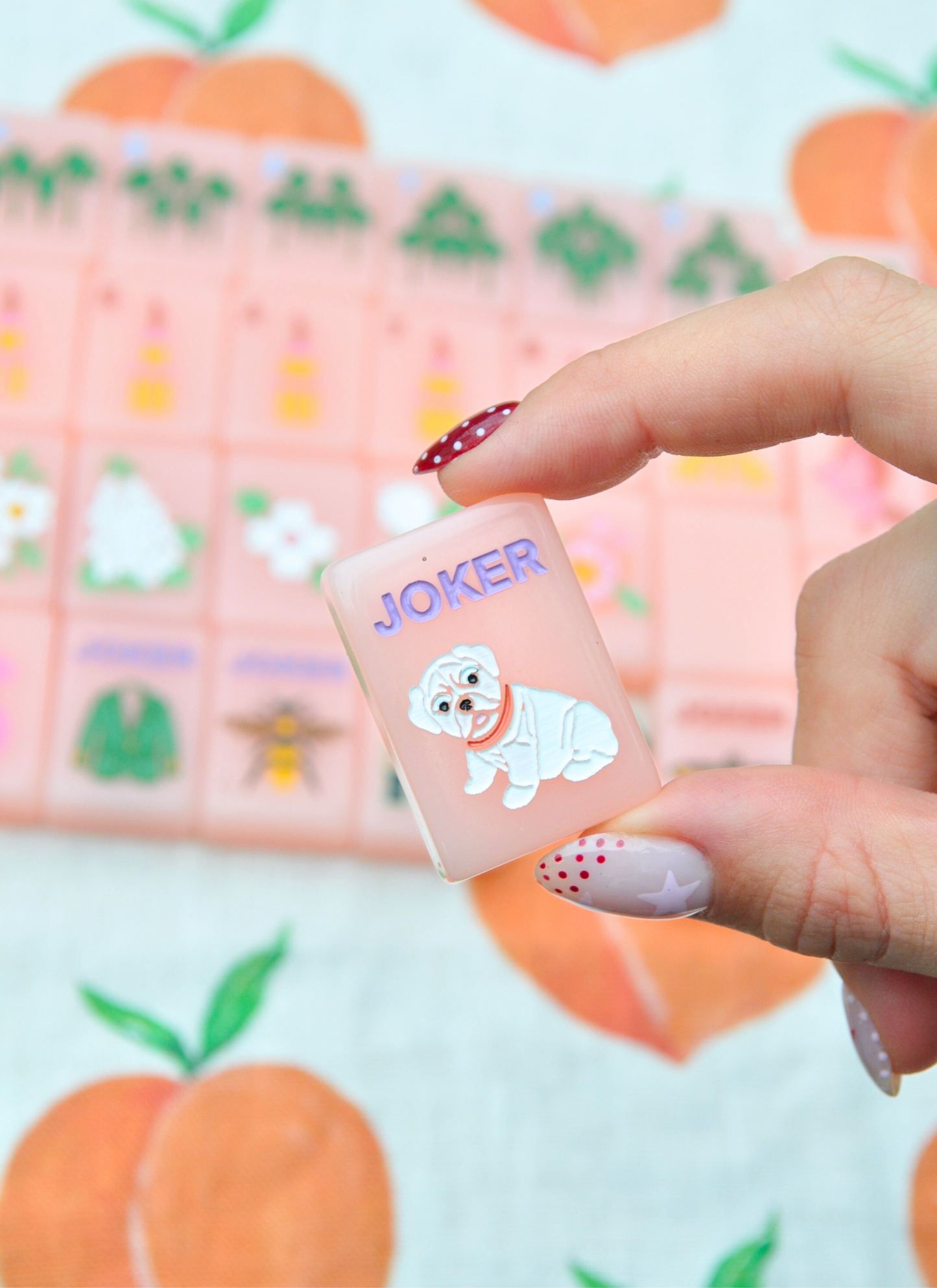 Peach & Pine Tiles- A Georgia Inspired Mahjong Set