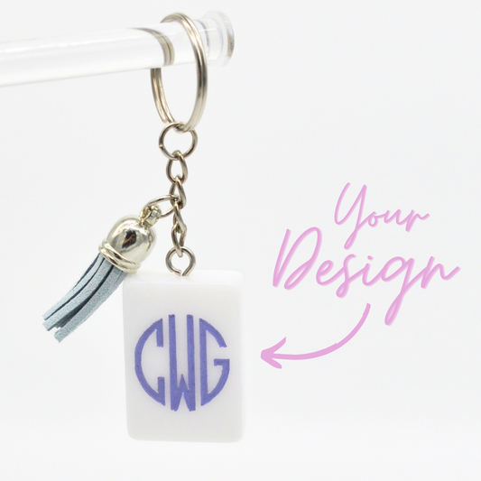 Custom Mahjong Tile Keychain