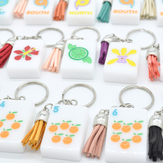 Mahjong Tile Keychains (Florida, Sunshine Tiles)