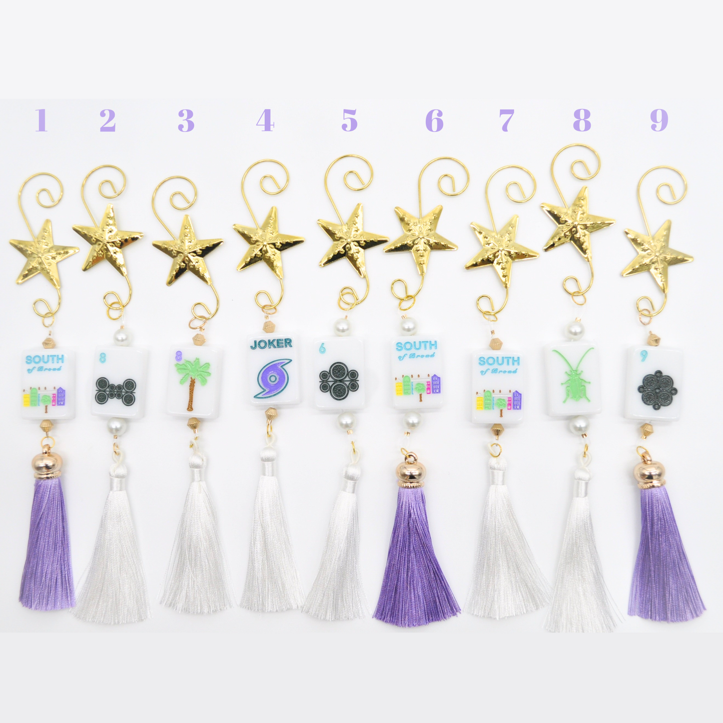 Mahjong Tile Ornaments
