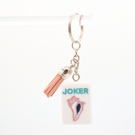 Mahjong Tile Keychain Whelk Joker
