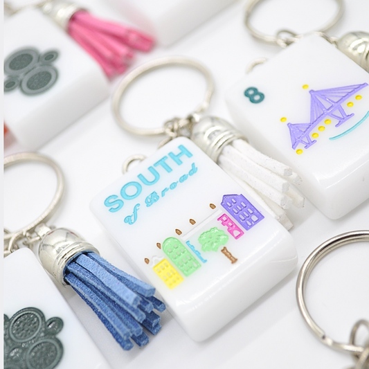 Mahjong Tile Keychains