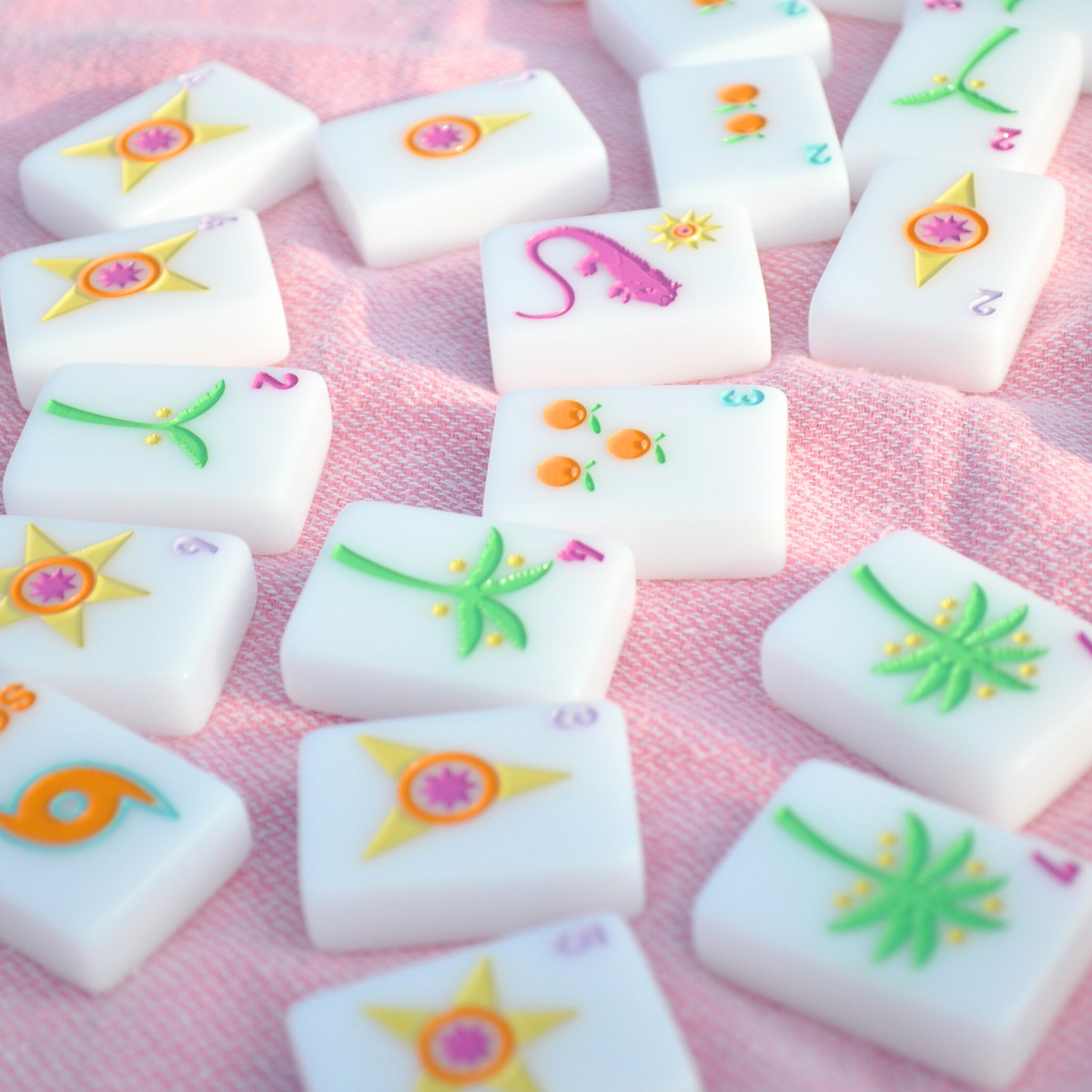 Sunshine Tiles- A Florida Inspired Mahjong Set – Middle and Main Mahjong