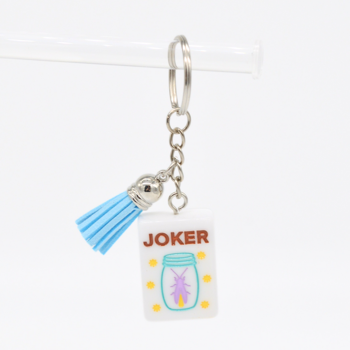 Mahjong Tile Keychain Firefly Joker