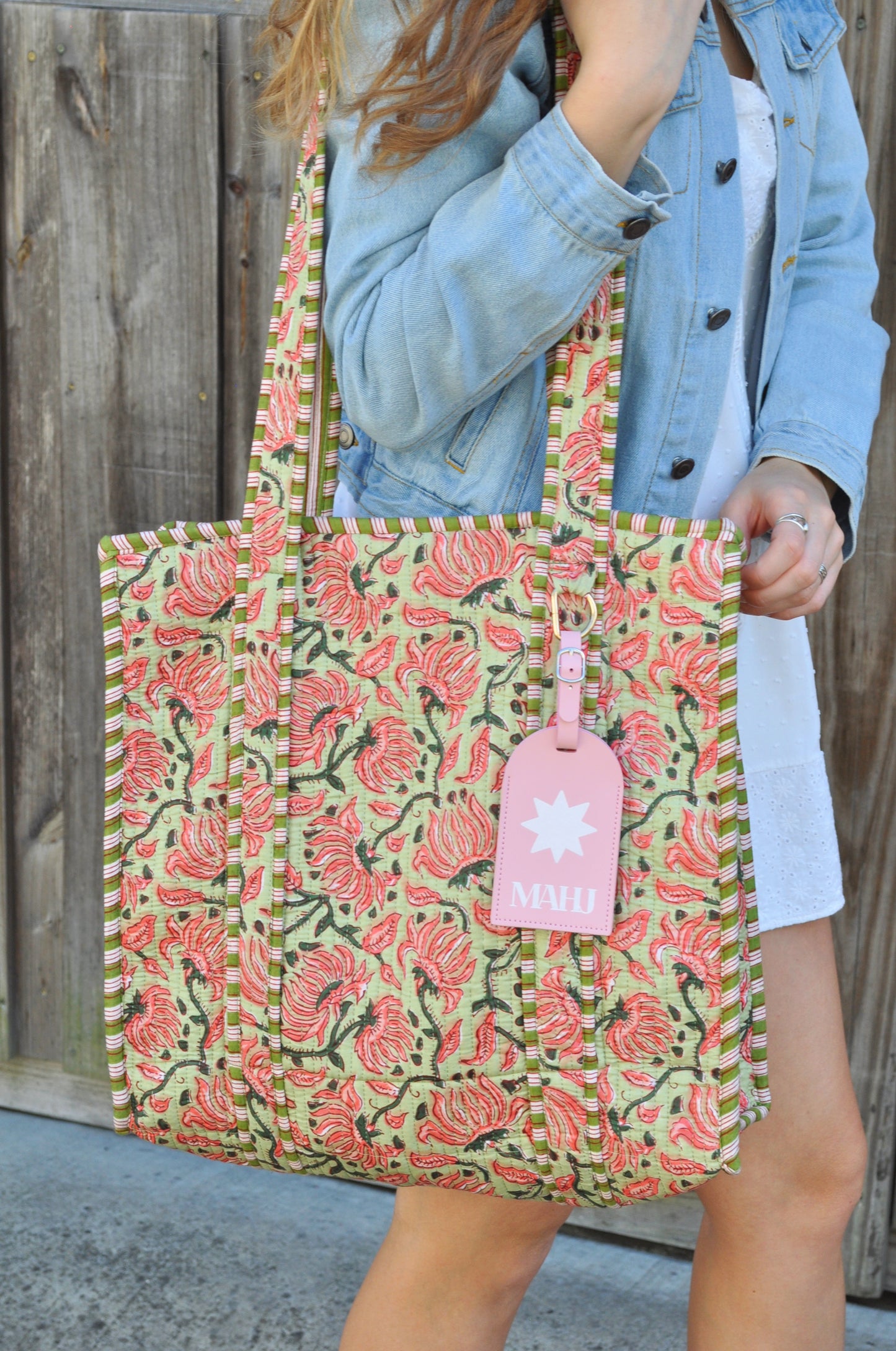 Floral Mahjong Tote, Chrysanthemum