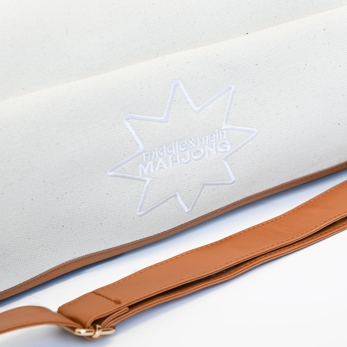 Magical Bottomless Mahjong Bag- Canvas & Leather