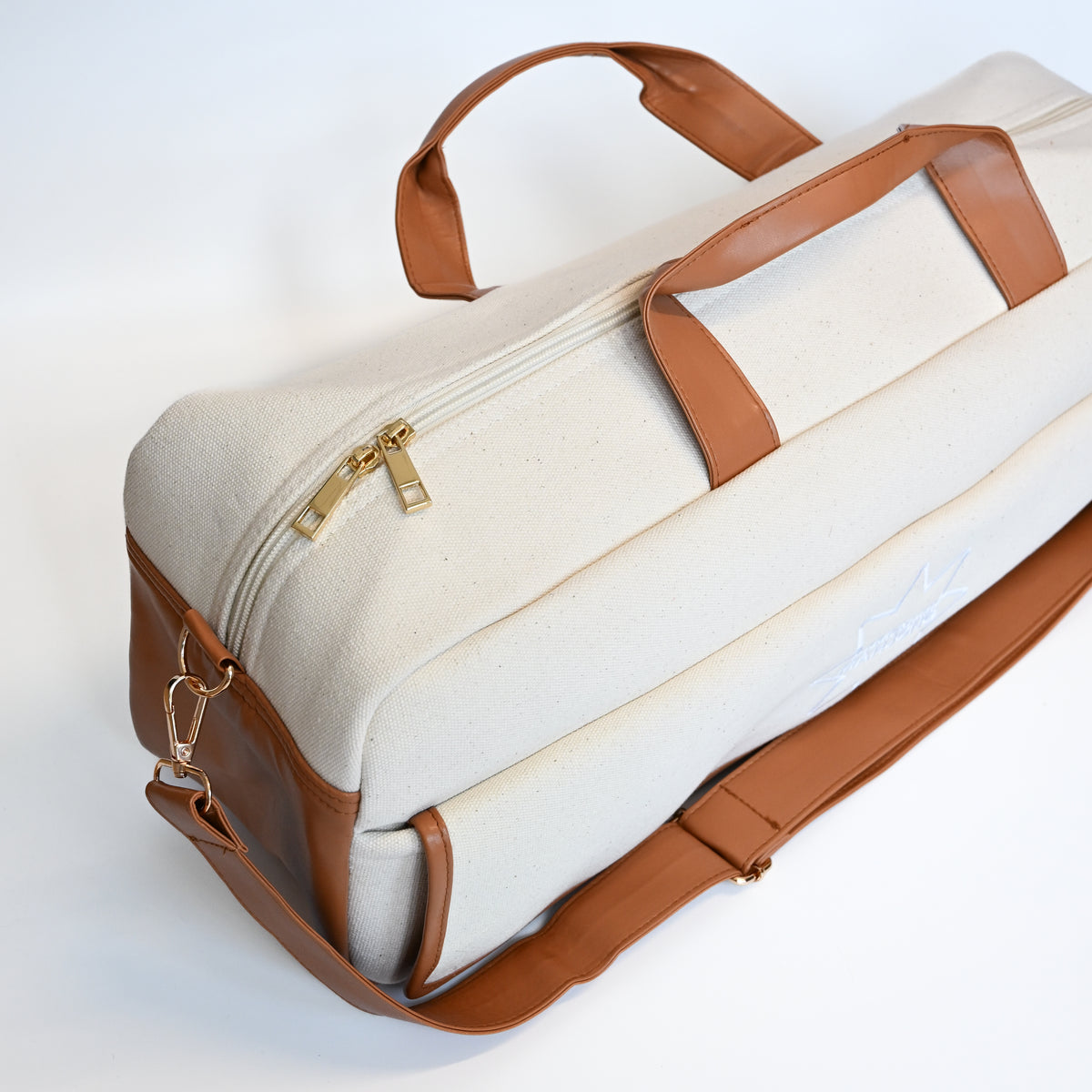 Magical Bottomless Mahjong Bag- Canvas & Leather