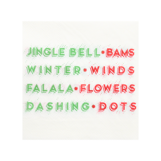 Merry Mahjong Festive Cocktail Napkins